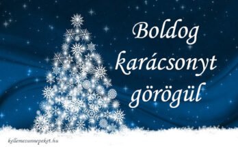 Boldog karácsonyt görögül ⋆ KellemesÜnnepeket.hu