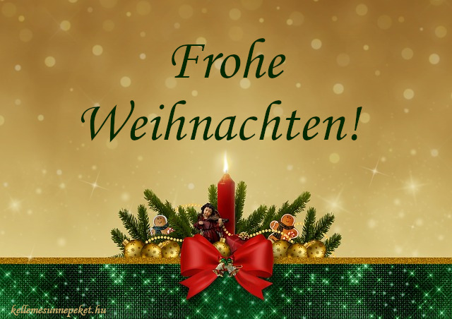 boldog karácsonyt németül, Frohe Weihnachten!