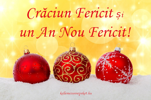 boldog karácsonyt románul, Crăciun fericit An Nou fericit