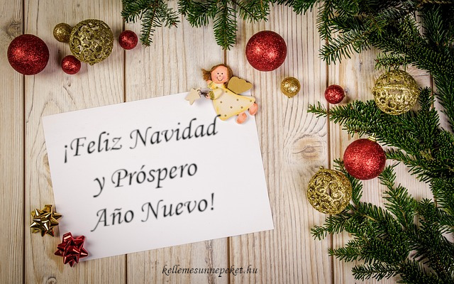 boldog karácsonyt spanyolul, ¡Feliz Navidad y Próspero Año Nuevo!