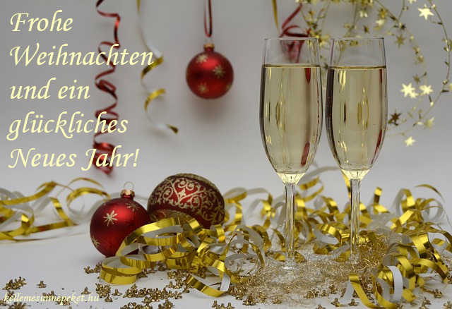 kellemes karácsonyt és boldog új évet németül, Frohe Weihnachten und ein glückliches neues Jahr!