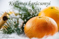 kellemes karácsonyi ünnepeket narancs