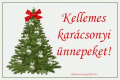 kellemes karácsonyi ünnepeket fa masni