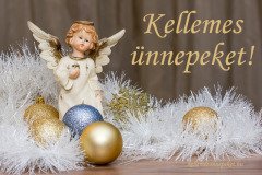 kellemes ünnepeket angyal arany