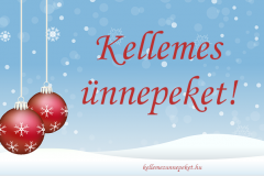 kellemes ünnepeket dísz hóesés