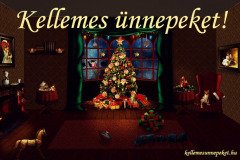 kellemes ünnepeket karácsonyfa régi