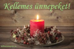 kellemes ünnepeket gyertya