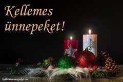kellemes ünnepeket gyertyák