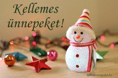 kellemes ünnepeket hóember1