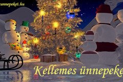 kellemes ünnepeket hóemberek