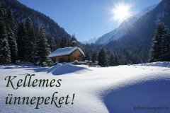 kellemes ünnepeket téli táj