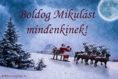 boldog mikulást mindenkinek rénszarvas