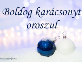 boldog karácsonyt oroszul