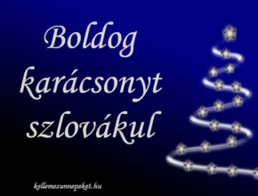 boldog karácsonyt szlovákul