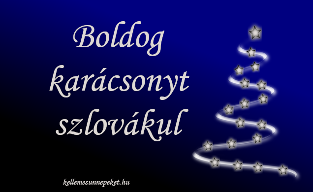 boldog karácsonyt szlovákul