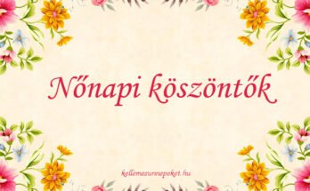 nőnapi köszöntők