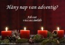 hány nap van adventig, advent visszaszámláló