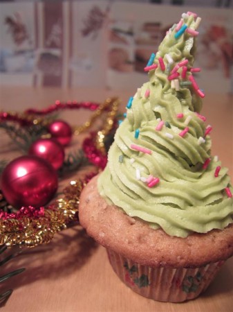 karácsonyfa süti muffin