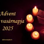 Advent első vasárnapja 2025