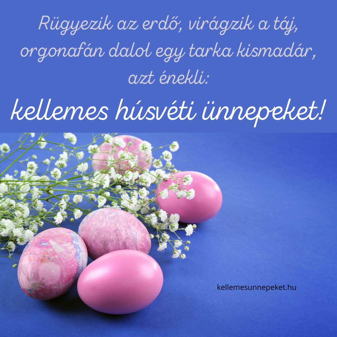 húsvéti üdvözlet képeslap, kellemes húsvéti ünnepeket