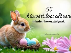 55 húsvéti locsolóvers, cuki nyuszi húsvéti tojásokkal